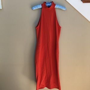 Orange Halter Style Forever 21 Dress